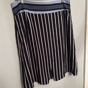 Loft A-line Striped Skirt